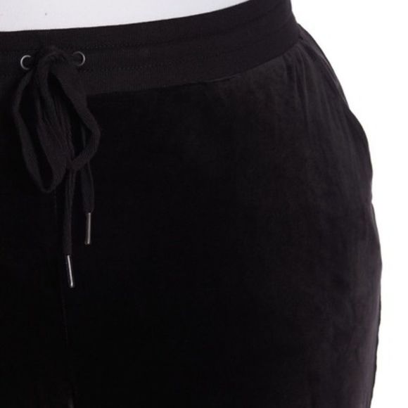 Cable & Gauge Velour Drawstring Joggers Size 1X - Picture 3 of 3